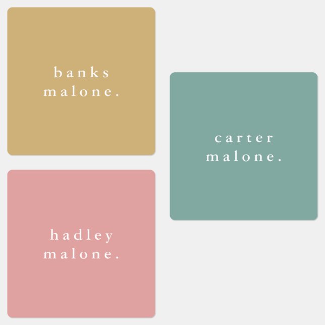 Simple Boho Rainbow Waterproof Name (Group)