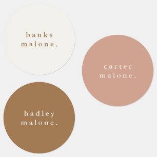 Simple Boho Rainbow Waterproof Name