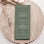 Simple Boho Sage Green Wedding Flat Menu<br><div class="desc">This Simple Boho Sage Green Wedding Flat Menu design features a sophisticated muted palette of neutral ivory paired with gorgeous mix and match options of rust terracotta, sage green, and plum. The understated elegance of simple typography and gentle arches creates a soothing and polished aesthetic with classic minimalist styling. The...</div>