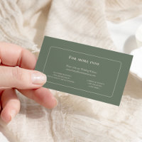 Simple Boho Sage Green Wedding Website
