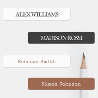 Simple Boho Typewriter | Waterproof Name Labels