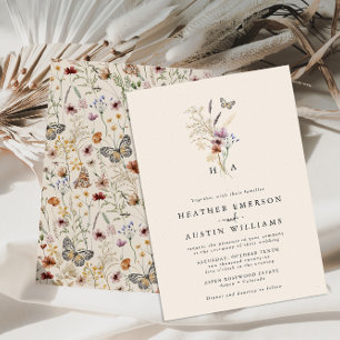 Simple Boho Wedding Invitation