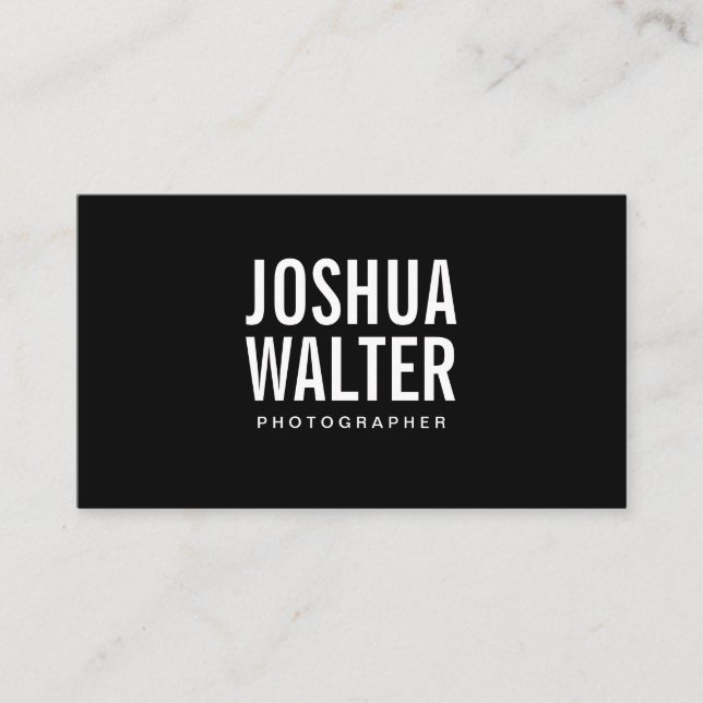 Simple Bold Business Card (Front)