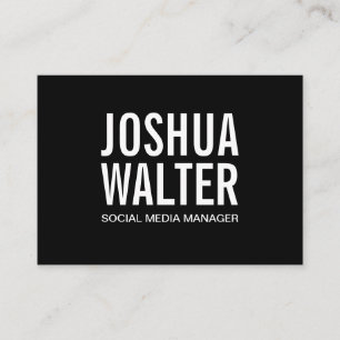 Simple Bold Business Card