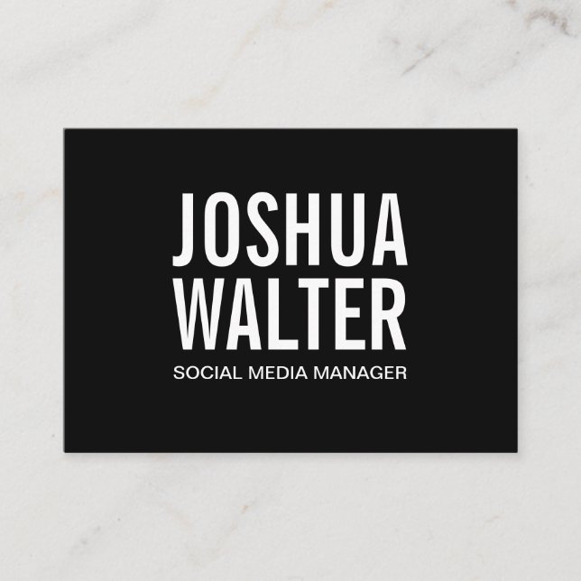 Simple Bold Business Card (Front)