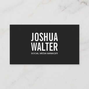 Simple Bold Business Card