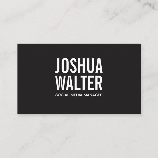 Simple Bold Business Card (Front)