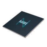 Simple Bold Customisable Monogrammed Name  Tile<br><div class="desc">Customisable name monogram,  edit as you like.</div>