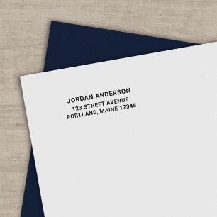 Simple Bold Modern Personal Return Address Self-inking Stamp