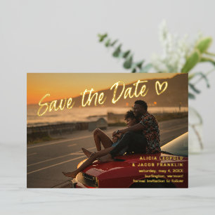 Simple Bold Modern Wedding Save the Date