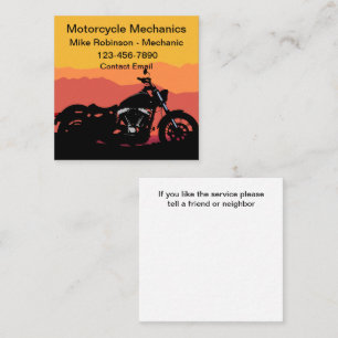 Simple Bold Motorcycle Theme Business Cards