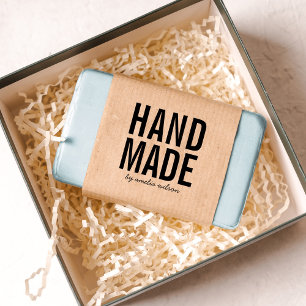 Simple Bold Personalise with Name Handmade Self-inking Stamp