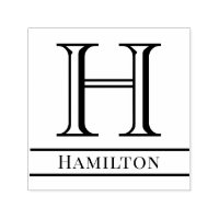 Simple Bold Single Initial Monogram Name #4S