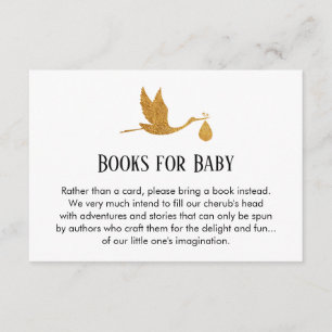 Simple Book Request w/ Gold Stork Insert Cards