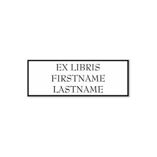 Simple Bookplate Self-inking Stamp