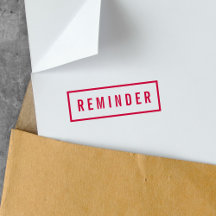Simple Border Bold Red Reminder