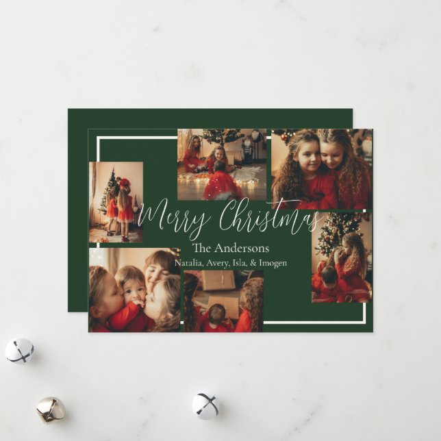 Simple Border Holiday Card (Front/Back In Situ)