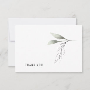 Simple Botanical Custom Thank You