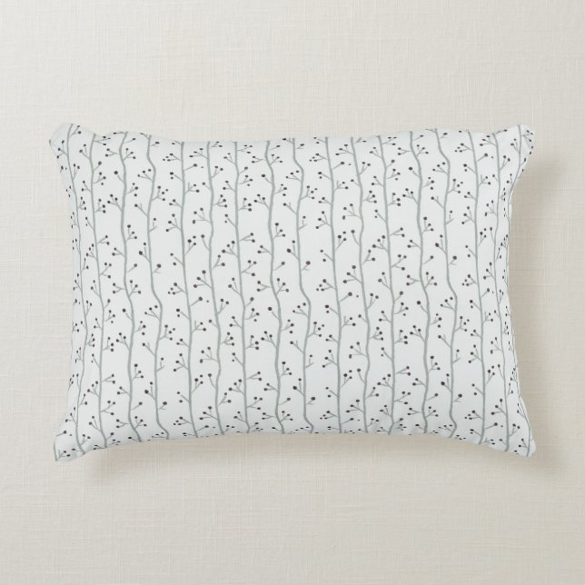 Simple botanical design throw pillow (Front)