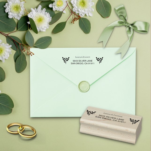  Simple Botanical Eucalyptus Leaves Wood Art Stamp (Creator Uploaded)