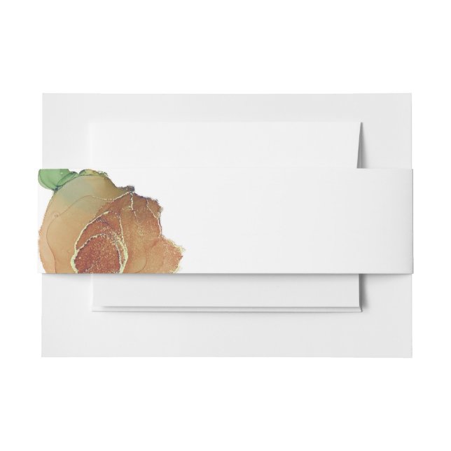 Simple Botanical Wedding  Invitation Belly Band (Front Example)