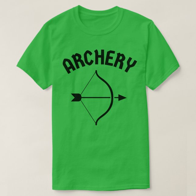 Simple Bow And Arrow Archery Archer T-Shirt (Design Front)