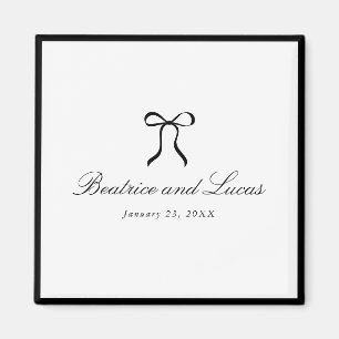Simple Bow Classic Wedding Magnet
