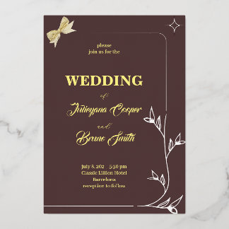 SIMPLE BRANCH BORDER WETH RIBOON DESIGN / SOFT