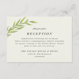 Simple Branch Wedding Reception Save The Date