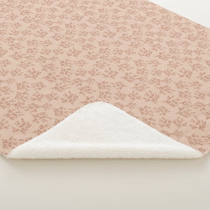 Simple Branches Fall Colour Palette Cheek Peach Sherpa Blanket