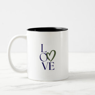 Simple Brand Promotion 11 oz Two-Tone Coffee Mug