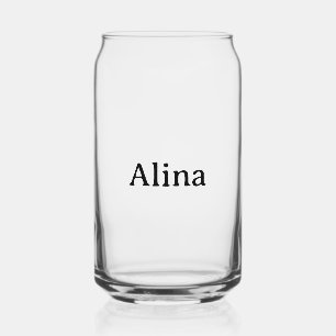 Simple Brand Promotion 16 oz Can Glass
