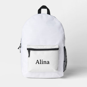 Simple Brand Promotion 17" x 12.5" x 5" Printed Backpack