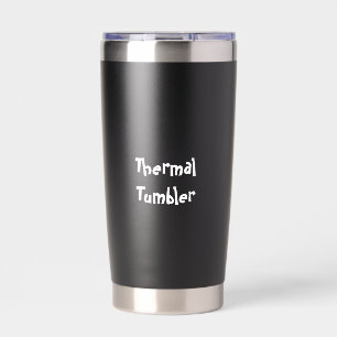 Simple Brand Promotion 20oz Black Insulated Tumbler