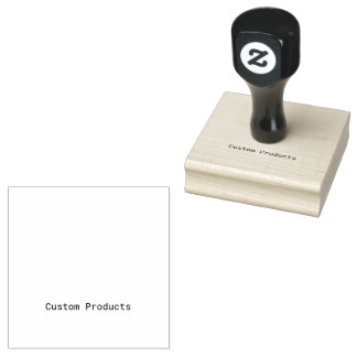 Simple Brand Promotion 2.5" x 2.5" Rubber Stamp