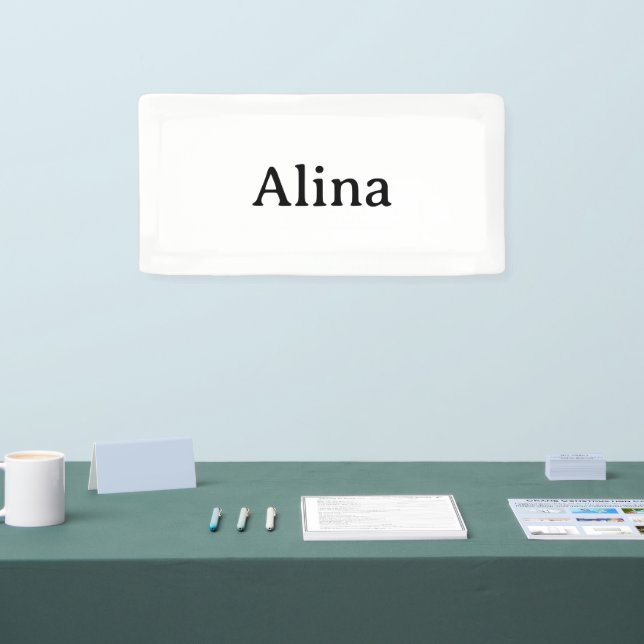 Simple Brand Promotion 2' x 1' Indoor Banner (Tradeshow)