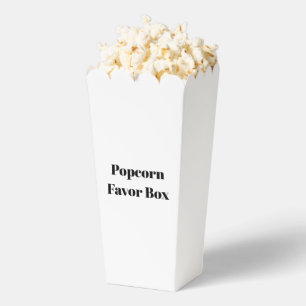 Simple Brand Promotion 3.75" x 3.5" x 7.5" Popcorn Favour Box