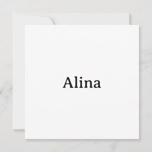 Simple Brand Promotion 5.25" Squared Flat Thank You Card