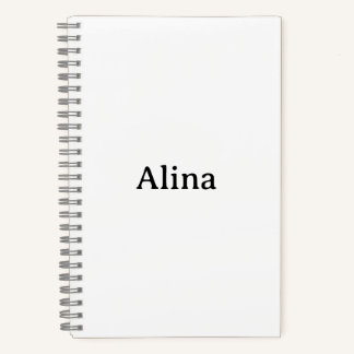 Simple Brand Promotion 5.5" x 8.5" Deluxe Spiral Notebook