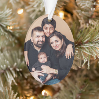 Simple Brand Promotion Acrylic Oval Ornament