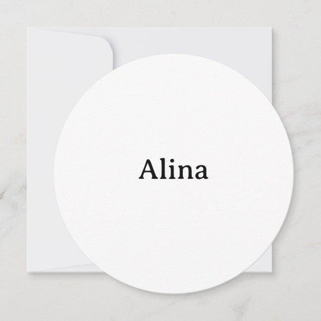Simple Brand Promotion Circle 5.25" x 5.25" Invitation (Front)