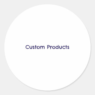 Simple Brand Promotion Classic Round Sticker