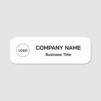 Simple Brand Promotion Employee Name Tag