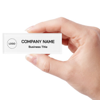 Simple Brand Promotion Employee Name Tag