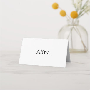 Simple Brand Promotion Folded Place Card