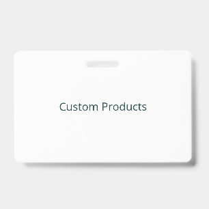 Simple Brand Promotion Landscape PVC Plastic Badge ID Badge