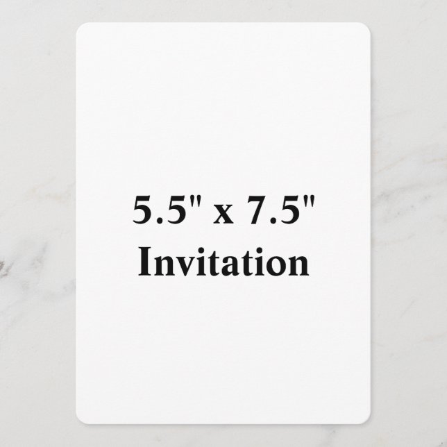 Simple Brand Promotion Rounded 5.5" x 7.5" Invitation (Front)