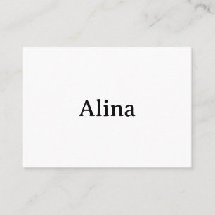 Simple Brand Promotion Squared 3.5"x2.5" Flat Place Card