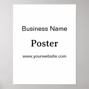 Simple Brand Promotion Standard Semi-Gloss 11"x14" Poster
