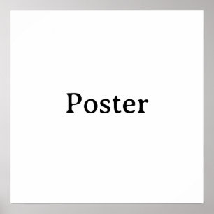 Simple Brand Promotion Standard Semi-Gloss 16"x16" Poster